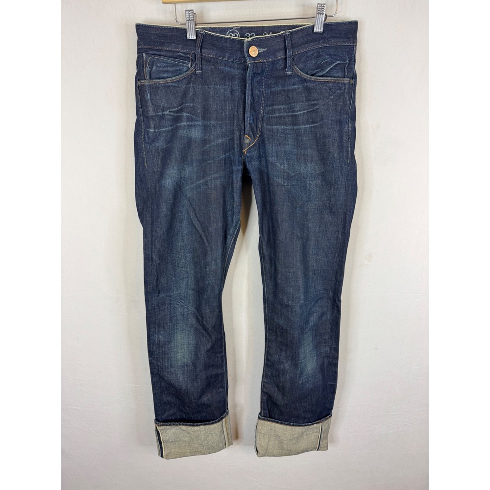 Earnest Sewn Fulton No. 53 Patriot Selvedge Jeans Mens 32x36 Indigo Made in USA
